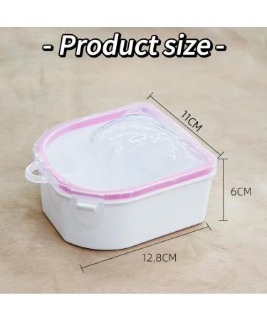 JUNEYE 2-piece set of pink nail soaking bowls nail spa bowls nail art removers soaking therapy bowls for nail art spa tools - Buy Online on GoSupps.com