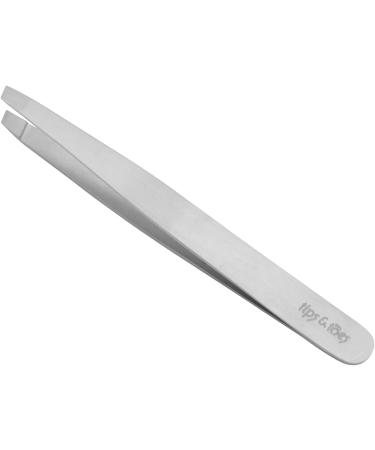 Eyebrow Slanted Tip Tweezers Facial Hair Ingrown Hair and Splinter - Professional Blackhead and Tick Remover for Men and Women - Buy Online on GoSupps.com