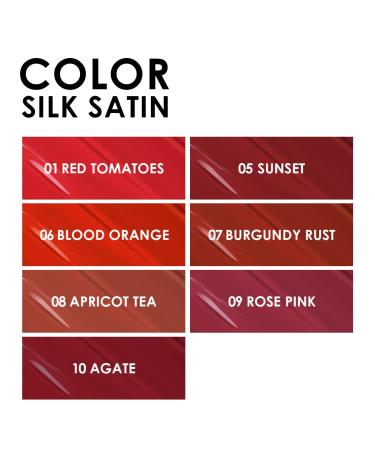 CARSLAN Dual Core Moisturizing Lipstick - Longlasting Hydrating Lip Color with Vitamin E and Olive Oil - 10 Agate Red - Buy Online on GoSupps.com