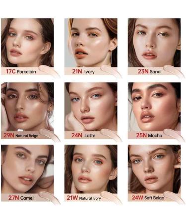 Red Cushion Foundation Cushion Foundation For Glass Skin Long Lasting Cushion Complexion Moisturizing Foundation For Flawless Makeup Uniform Complexion (Red 23N) - Buy Online on GoSupps.com