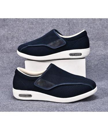 Buy Women's Adjustable Diabetic Shoes Lightweight Easy Slip-On Slippers for Seniors Wide Widths with Removable Memory Foam Insoles Ideal for Swollen Feet in Blue (Size 9.5 - Buy Online on GoSupps.com