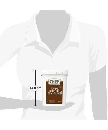 CHEF Fonds Brun Li Demi-Glace D shydrat - Sauce Nappante - Go t de Viande Brais e - Gain de Temps en Cuisine - Aide Culinaire Fonds Fumet - Bo te de 900g pour 15L 30L Fonds Brun Li Demi-Glace 900g - Buy Online on GoSupps.com