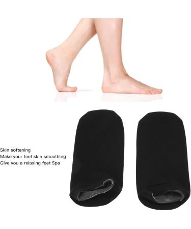 Qukaim Gel Moisturizing Socks Foot Gel Moisturizing Socks 2 Pairs Deep Moisturizing Remove Cracked Skin Reusable Black - Buy Online on GoSupps.com