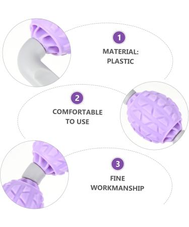 Lurrose Muscle Massager Roller Stick - Deep Tissue Massage Tools for Fitness | Handmade Plastic Violet Roller for Pain Relief - Buy Online on GoSupps.com