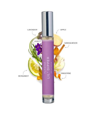PINROSE Perfumes Lil' Dipper - Eau de Parfum Fragrance Travel Spray for Women - Vegan Cruelty-free and Hypoallergenic Scent w/Essential Oils - Notes of Lemon Sandalwood Violet Lavendar and Musk - Buy Online on GoSupps.com