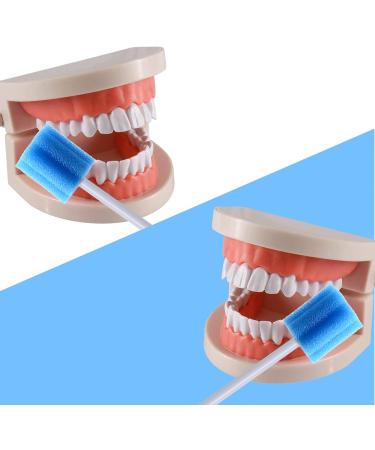 50pcs Disposable Mouth Swab Sponge - Flavored & Sterile Oral Care Dental Swabs for Mouth Cleaning | BVN Plum Blossom Blue - Buy Online on GoSupps.com