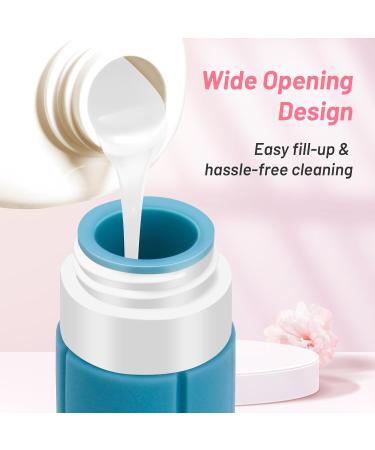 Alyvisun 4 Pack Silicone Travel Bottles for Toiletries Refillable & Leak-proof Travel Containers 100ml Small Size Squeezy Bottles for Shampoo Lotion Cosmetic - Buy Online on GoSupps.com