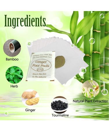 Organic Ginger Foot Pads (20pcs) for Natural Health Care, Improve Sleep - Herbal Feet Patch - Buy Online on GoSupps.com