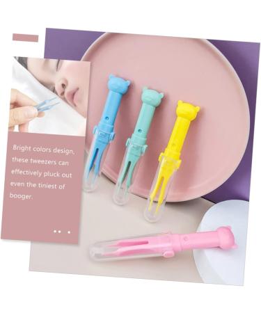 Healeved 10pcs Baby Nasal Booger Clip & Ear Cleaning Tools Set - Safe Round Nose Tweezers for Nursing Care - Buy Online on GoSupps.com