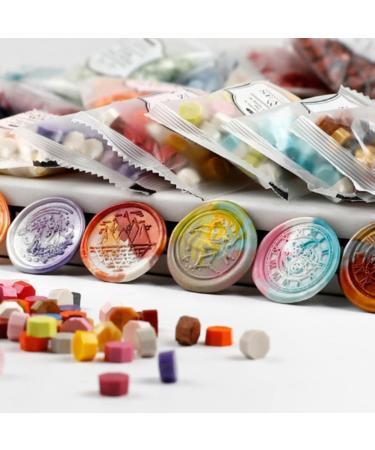 100PC Pearl White Octagon Wax Beads - Vintage Sealing Wax for Wedding Envelopes | Yu Xia Chengqi - Buy Online on GoSupps.com