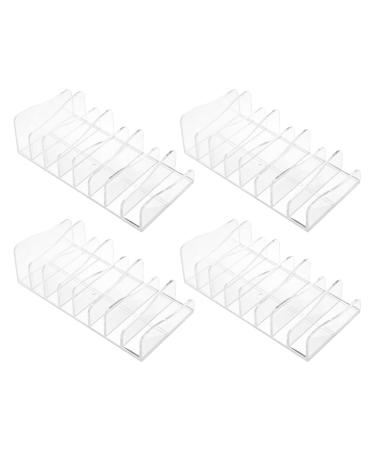 Ipetboom 12 Pcs Eye Shadow Storage Box Eyeshadow Desktop Cosmetic Organizer Desktop Cosmetic Rack Partition Transparent Colorx3pcs 17x8.5cmx3pcs