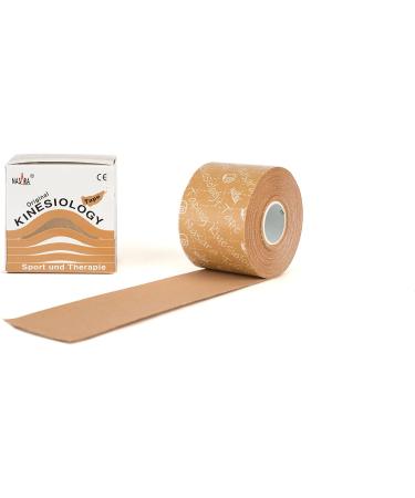 Nasara Original Kinesiology Tape - Box of 6 Rolls (5cm x 5m) - Beige Sports & Medical Physio Tape for Injury Recovery & Performance - Buy Online on GoSupps.com