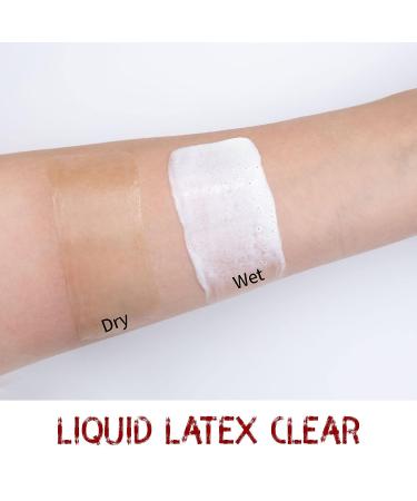 CHASPA Halloween Liquid Latex for Zombie Costume - 200ML Clear Drying SFX Makeup for Special Effects Wounds - Buy Online on GoSupps.com