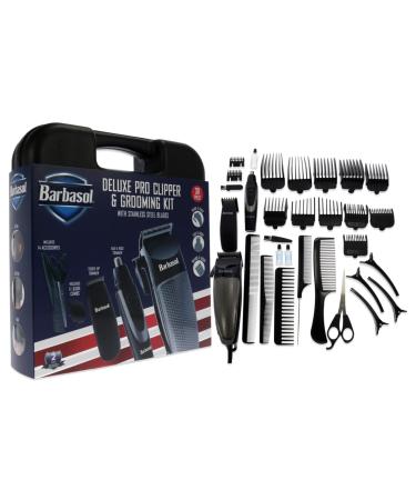 30 Piece Deluxe Pro Clipper & Grooming Kit | Stainless Steel Blades | International Shipping Available - Buy Online on GoSupps.com