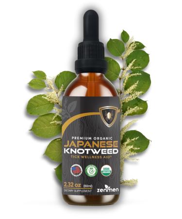 Japanese Knotweed Premium USDA Organic Tincture - 1:5 Herb Strength Ratio - Tick Wellness and Immune Support - 3rd Party Tested, Made in USA