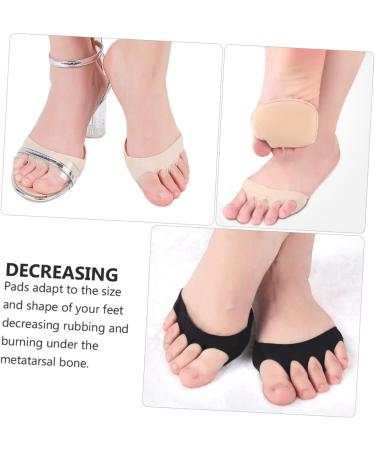 FOMIYES 8 Pairs High Heels Forefoot Pad Socks - Clear Stripper Heel Comfort for Women | Non-Slip Cotton Booties - Buy Online on GoSupps.com