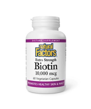 Natural Factors Biotin 10000Mcg 60 CT 60 Count (Pack of 1)