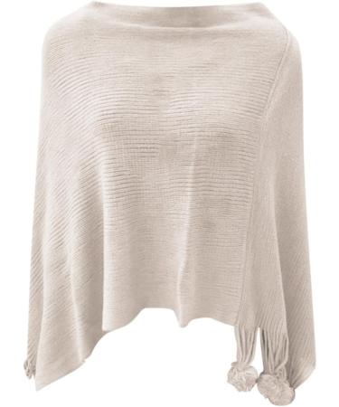 Triangular Black Cashmere Scarf for Women - Soft Warm Large Wrap with Buttons | Casual One Size Beige Winter Scarf - Buy Online on GoSupps.com