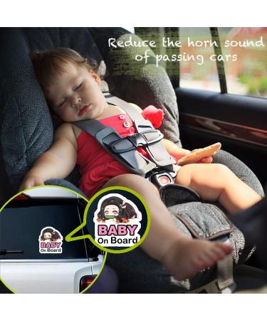 Daina Baby Nezuko On Board Reflective Bumper Sticker- Kid Safety Slow Down Sign Decal (1 pc) - Buy Online on GoSupps.com