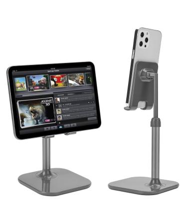 Doboli Cell Phone Stand, Phone Stand for Desk,Phone Holder Stand Compatible with iPhone and All Mobile Phones Tablet Space Gray