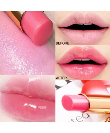 2Pcs Strawberry Tinted Lip Balms | Color Changing Lipstick Balm Stain Gift Set | Long Lasting Formula | Korean Mood Plumper Gloss | for Women and Girls | 2 Count Pack - Buy Online on GoSupps.com