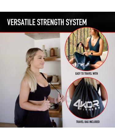 Buy Resistance Cord Strength System - Black Deluxe Edition | 5 Levels Interchangeable Handles & Accessories for Crossfit Rehab & Warmups - International Shipping Available - Buy Online on GoSupps.com
