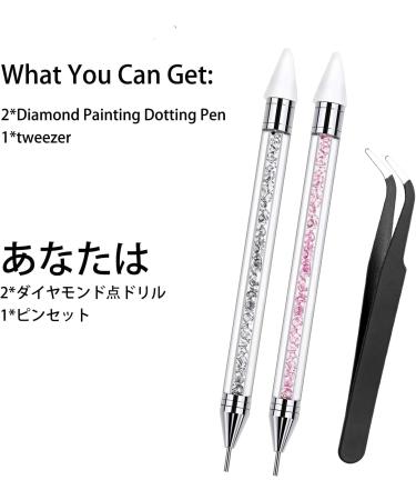3 Pieces Rhinestone Picker Tool Acrylic Handle Rhinestones Applicator Dual-Ended DIY Nail Art Tool with 1 Tweezer 3 Pieces nail pick up tools - Buy Online on GoSupps.com