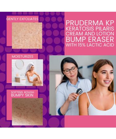 Pruderma KP Bump Eraser Hydrating Cream - 12 Oz | Bumps Be Gone for Rough & Bumpy Skin - Buy Online on GoSupps.com