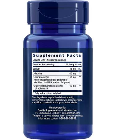 Life Extension Mitochondrial Basics with PQQ - 30 Capsules for Energy Support - Buy Online on GoSupps.com