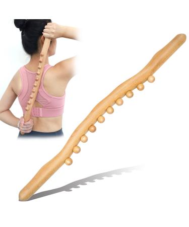 Wood Gua Sha Massage Stick Maderotherapy Lymphatic drainage massage device full body meridian muscle relaxation massage tool fascia cellulite back massage suitable for back waist and legs