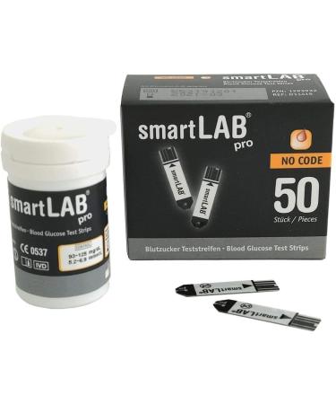 Buy SmartLab Blood Sugar Test Strips - 50 Count Box for SmartLab Devices (Not Compatible with SmartLab NG) - Buy Online on GoSupps.com