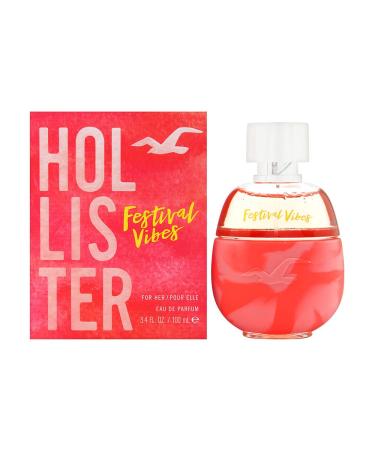 Hollister Festival Vibes Eau de Parfum Spray for Women 3.4 Ounce