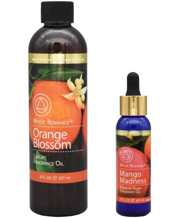 The Home of Fragrances - Set of 2 Bottles of Fragrance Oils - 2oz & 8oz (Orange Blossom)