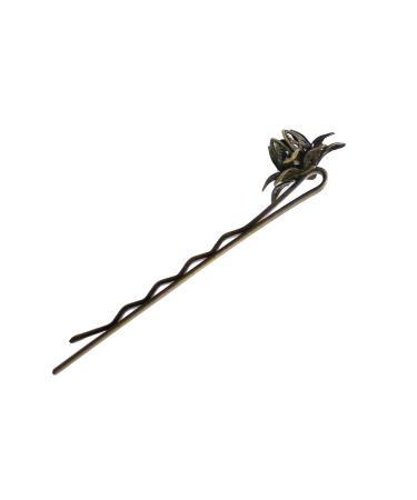 6pcs Retro Vintage Metal Hair Clips - Flower Bow Royal Square Bronze Hair Clamps | International Shipping - Buy Online on GoSupps.com