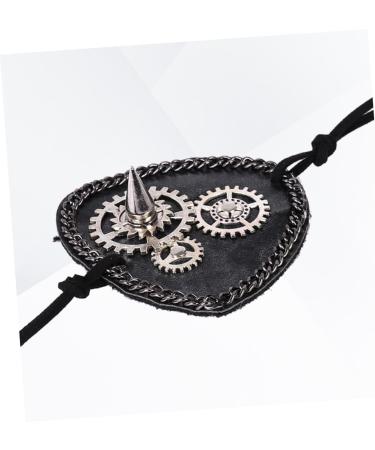 FOMIYES Gear Clock Prom Props Decoration Eye Mask Single Eye Mask Decor Blindfold Masquerade Eye Mask Eye Patch Apparel Punk M Black - Buy Online on GoSupps.com