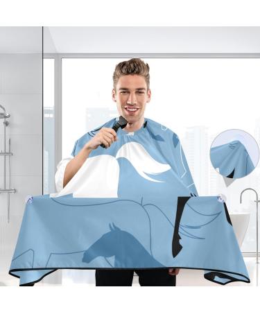 Bolaz Waterproof Barber Cape - Stylish Horse & Cheetah Print Hair Cutting Bib for Men & Women | Unisex Hair Salon Cape - Buy Online on GoSupps.com