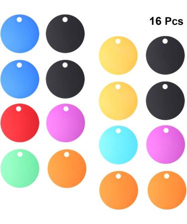 Milists 25 Pack Aluminum Alloy Round Blank Tags for Pet DIY - 3.5cm (1.4in) - Ideal Traction Rope Accessories - Buy Online on GoSupps.com