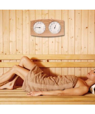 Flexman 2 in 1 Sauna Thermometer & Hygrometer - Wooden Double Digit Temperature & Moisture Monitor for Sauna Decoration - International Shipping Available - Buy Online on GoSupps.com