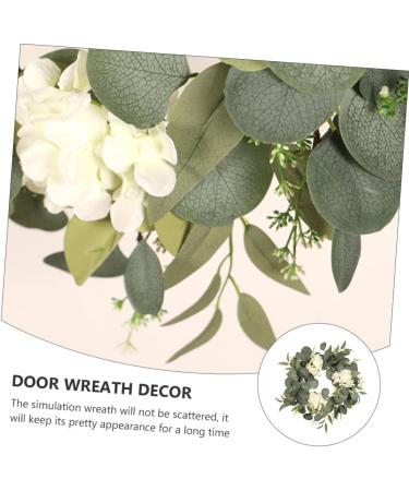 LIFKICH 1pc Eucalyptus Leaf Garland Artificial Plants for Outdoors Artificial Wreaths for Outdoor Fall Decorations for Home Spring Ornament Wall Hanging Wreath Hoop Silk Flower Pendant - Buy Online on GoSupps.com