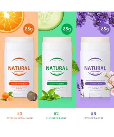 Natural Moisturizing Deodorant Stick Natural Deodorant for Women and Men Long Lasting All-Day Odor and Sweat Protection Waterproof Lavender & Rose - Buy Online on GoSupps.com