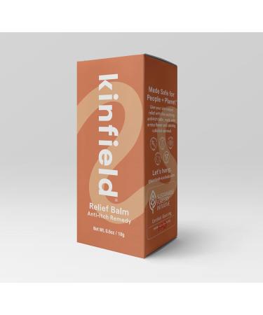 Shop Kinfield Relief Balm - Soothing Vegan Formula for Bug Bites & Tired Muscles | Anti-Itch Anti-Inflammatory | Cruelty-Free Skincare - 0.6 oz - Buy Online on GoSupps.com