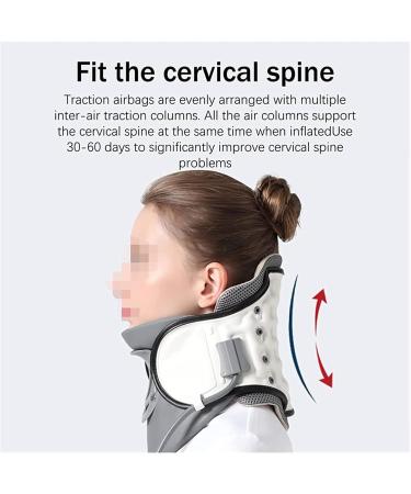 Neck Decompression Air Collar - Cervical Traction Device for Neck & Shoulder Pain Relief - Adjustable Traction Support - Buy Online on GoSupps.com
