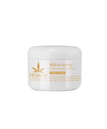 Hempz Milk and Honey Exfoliating Herbal Body Whip - Nourishing 7.3 oz Vegan Moisturizer for Smooth Skin | International Shipping Available - Buy Online on GoSupps.com