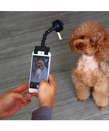 Pet Selfie Stick zosenda Flexible Dog Selfie Stick Rod Cat Photo Toy Accessories Multi-functional Smartphone Attachment Clip Treat Holder Dog Bath Toy (Black) - Buy Online on GoSupps.com