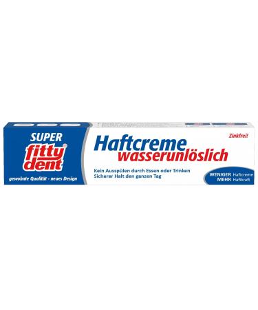 Buy Fittydent Super Sticky Cream 40g | Best Denture Adhesive for Secure Hold | International Shipping Available - Buy Online on GoSupps.com