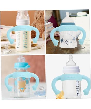 ifundom 4 Pcs Bottle Handle Milk Bottle Grips Bottle Grip Milk Bottle Accessories Bottle Accessories Silicone Bottle Grip Silicone Soft Wide Mouth Newborn 14.00X5.00X5.00CMx2pcs Sky-bluex2pcs - Buy Online on GoSupps.com