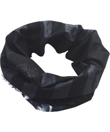 Obacle Face Mask Neck Gaiter - Sun & Dust Protection for Men and Women - Black & White Skull Face Flag Design - Buy Online on GoSupps.com