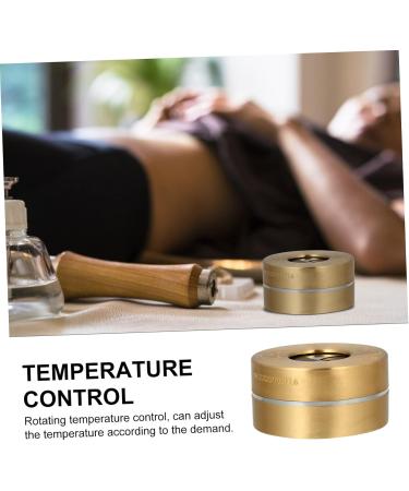 Healvian 3pcs Moxibustion Box Tool | Pure Copper Ai Box Massage Instrument - 8x8cm - Golden - Buy Online on GoSupps.com