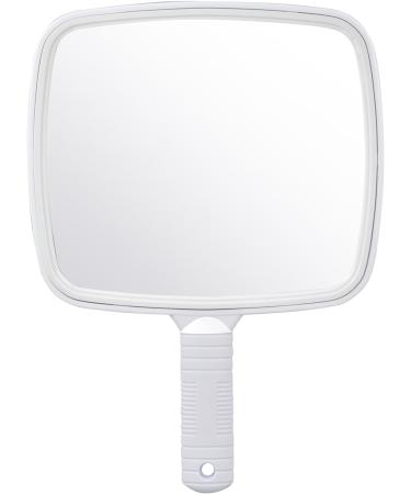 Accessotech Professional Handheld Salon Hairdressers Paddle Mirror Tool - White - Buy Online on GoSupps.com