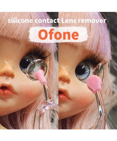 OFONE Contact Lens Remover and Inserter Tool with Tweezers - Soft Silicone Scoop and Case - Portable Pink Contact Lens Applicator for Travel - Buy Online on GoSupps.com